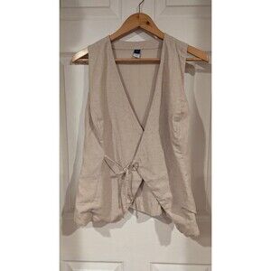 Old Navy Light Tan Wrap Blouse